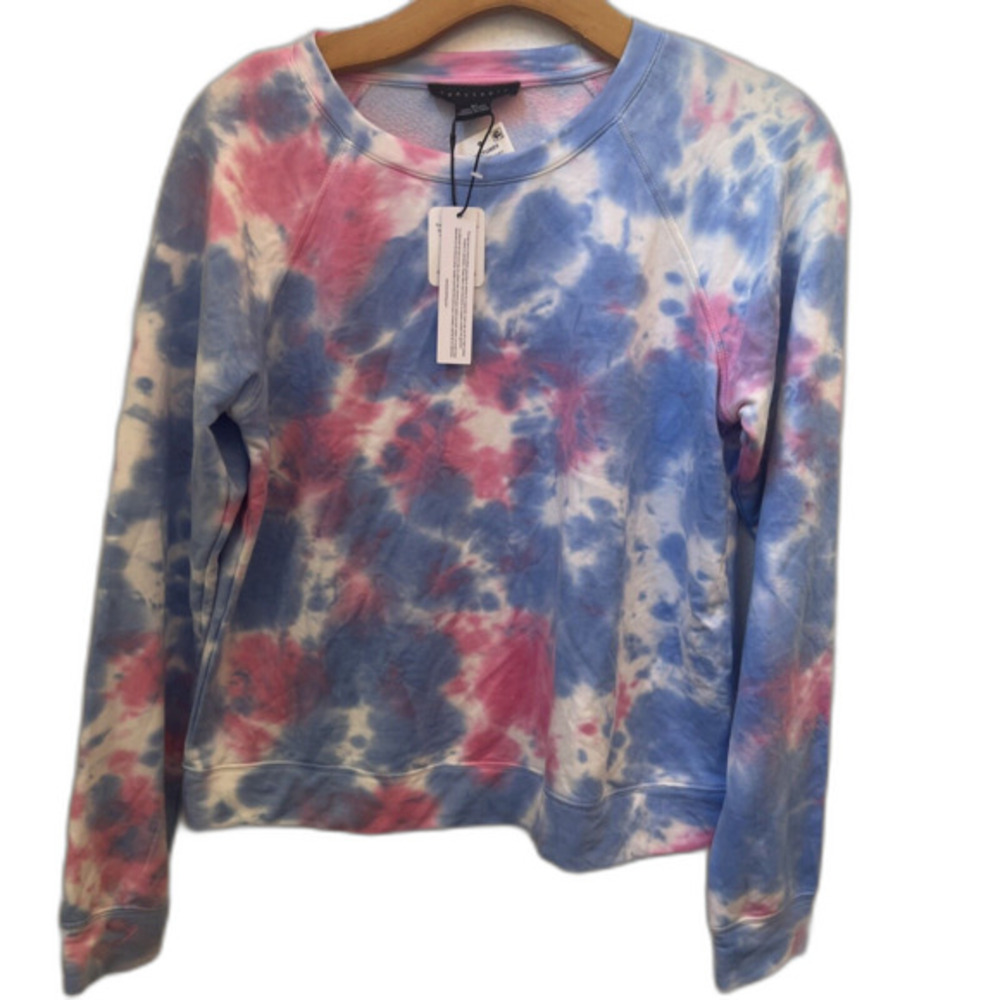 NWT SANCTUARY BLUE PINK TIE DYE SWEATER SIZE XS (S2)